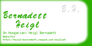 bernadett heigl business card